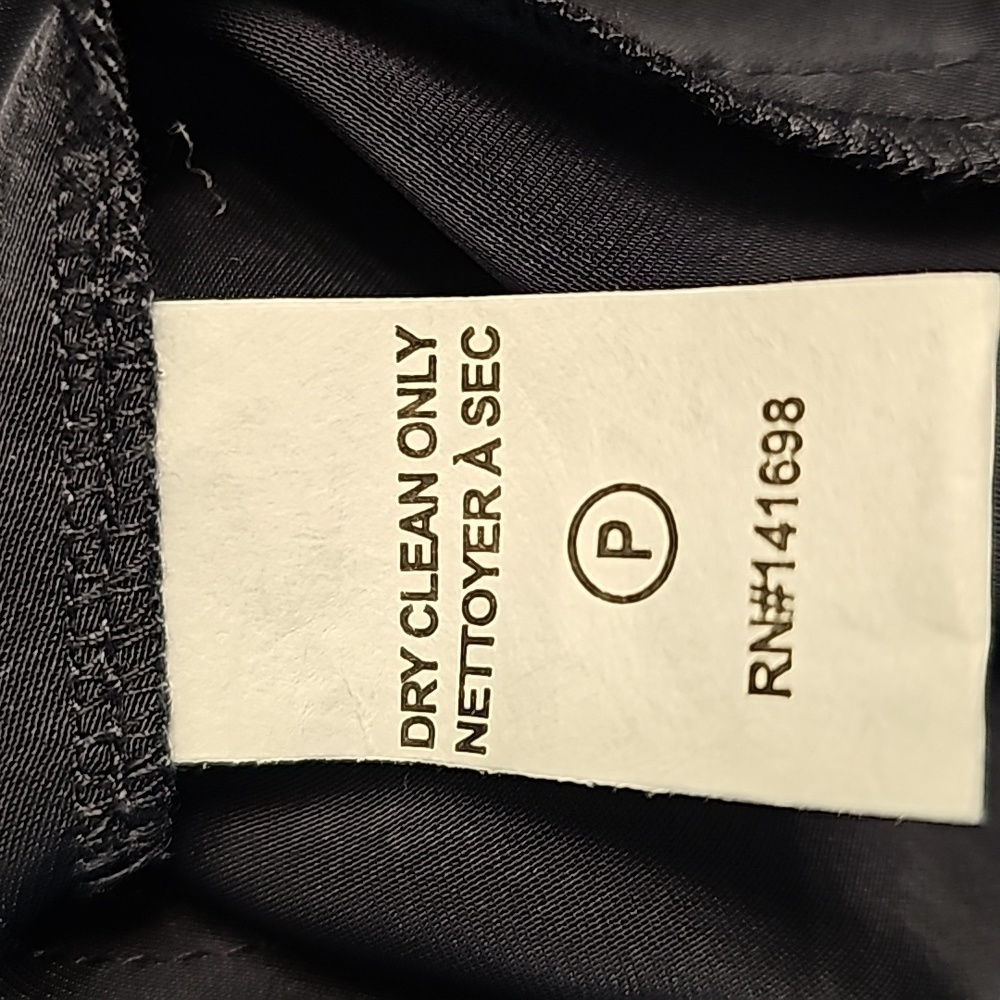 Ramy Brook Navy Blue Katrina Tie Neck Bell Sleeve Blouse - Size Large - Picture 8 of 10